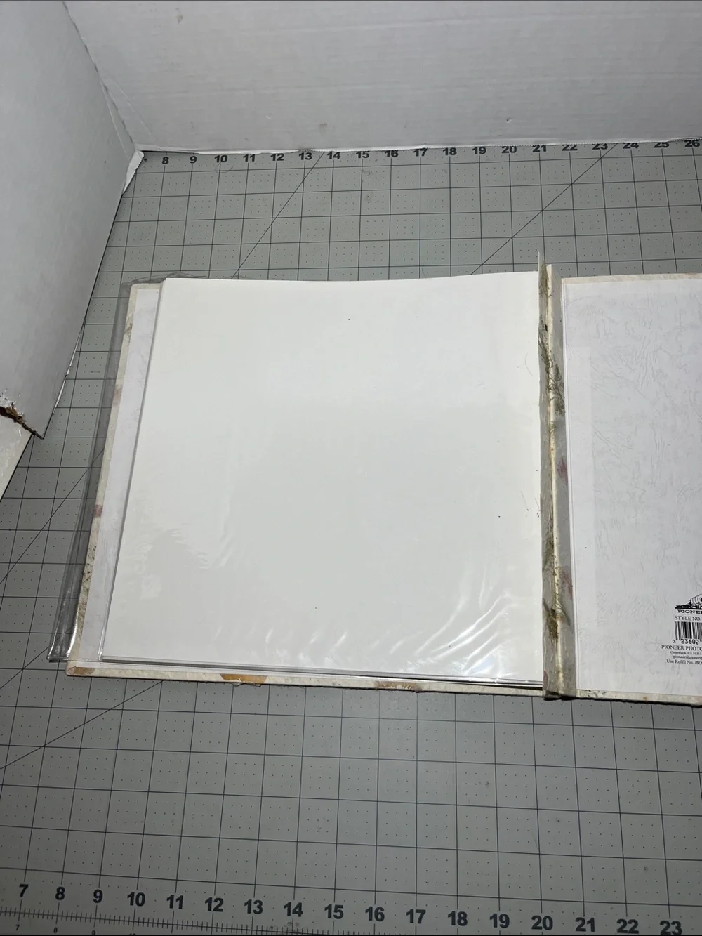 PIONEER Cream Botanical scrapbook with Pink Petal Accents